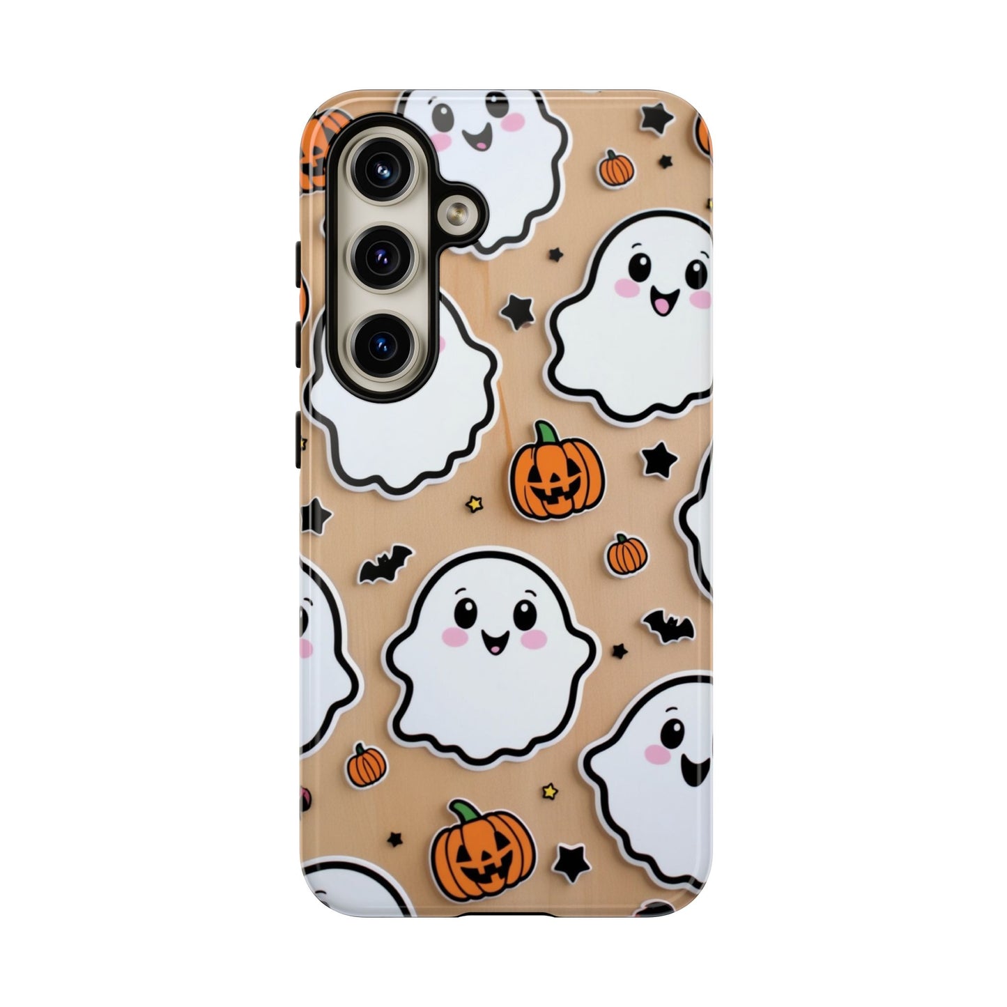 Phone Cases - Cute Ghost Pattern - Halloween Gift for iPhone 16, Samsung, Google Pixel