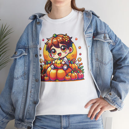 Pumped for Pumpkin Season: Embrace the Cozy Vibes with This Adorable, Squash-Tastic Design! Heavy Cotton Tee