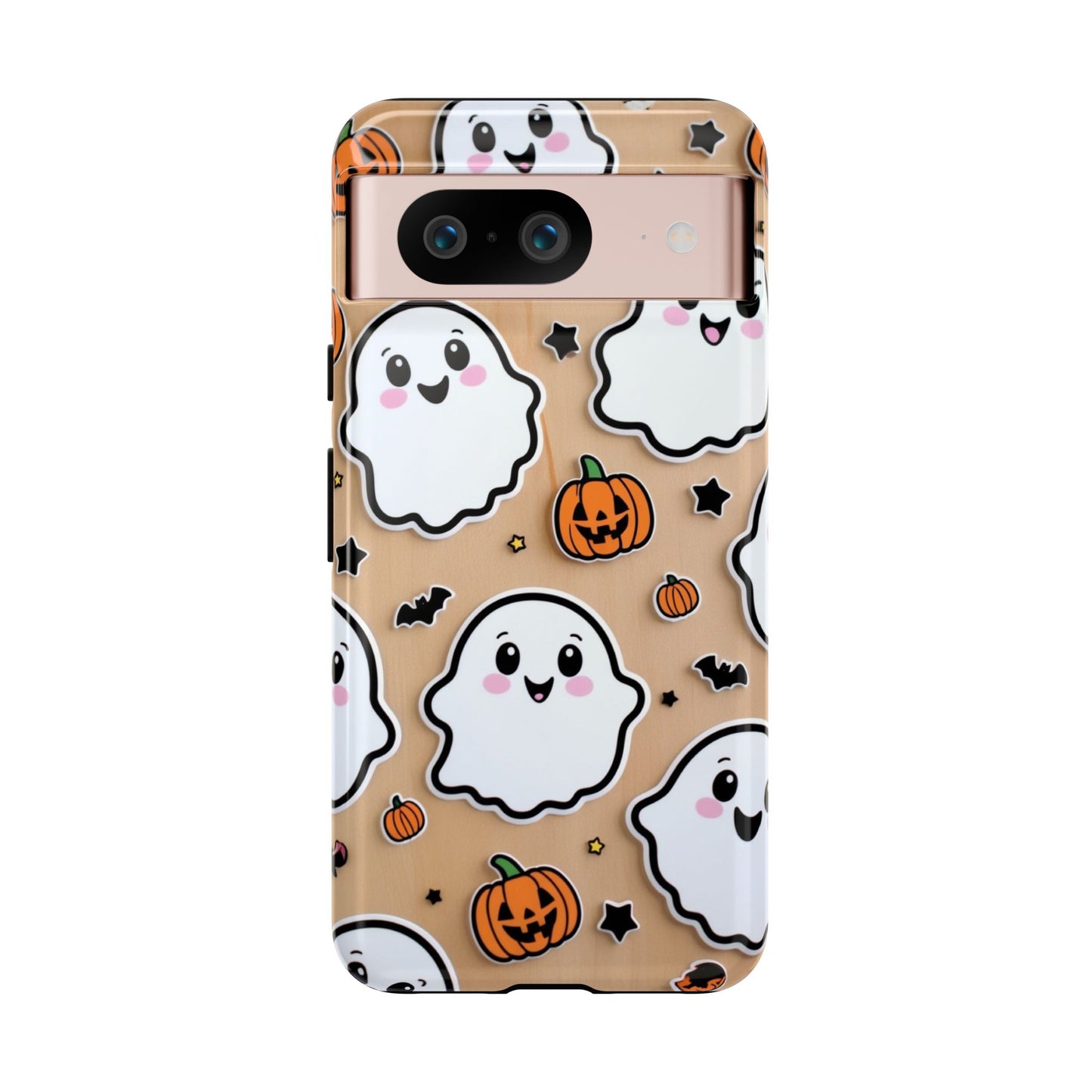 Phone Cases - Cute Ghost Pattern - Halloween Gift for iPhone 16, Samsung, Google Pixel