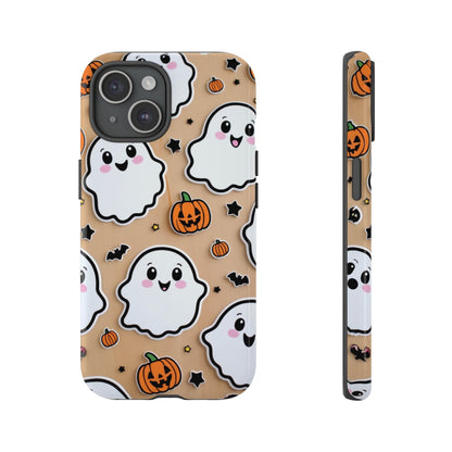 Phone Cases - Cute Ghost Pattern - Halloween Gift for iPhone 16, Samsung, Google Pixel