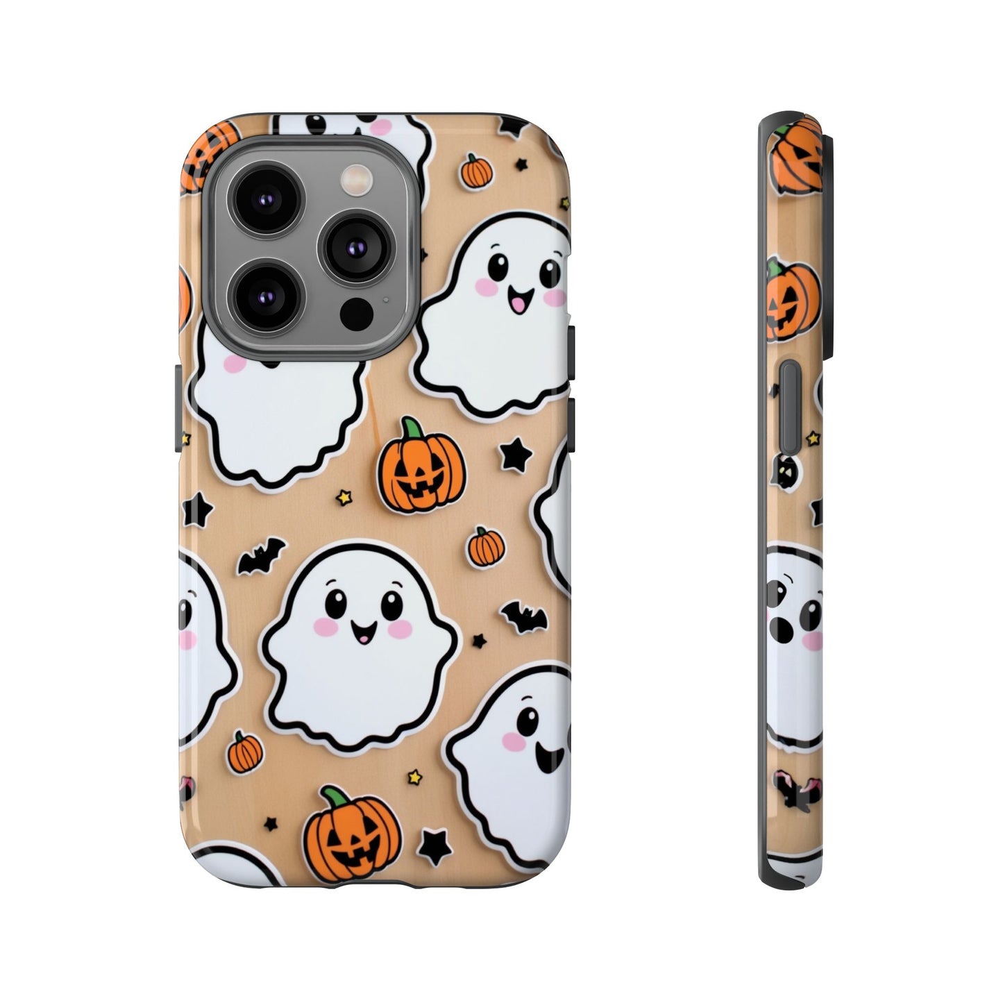 Phone Cases - Cute Ghost Pattern - Halloween Gift for iPhone 16, Samsung, Google Pixel