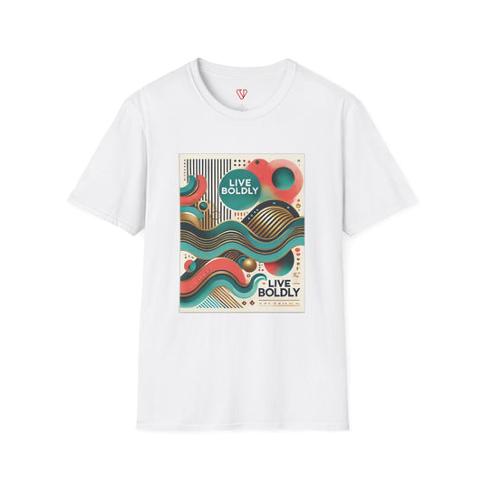 Vivid Flow: Live Boldly Softstyle T-Shirt