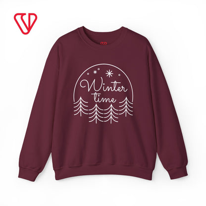 Winter Cozy Crewneck Sweatshirt - Comfy Fall Fashion Outfits 2024