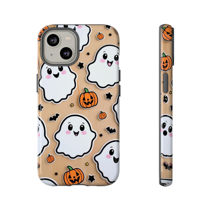 Phone Cases - Cute Ghost Pattern - Halloween Gift for iPhone 16, Samsung, Google Pixel