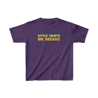 "Little Shirts, Big Dreams" Kids Heavy Cotton™ Tee