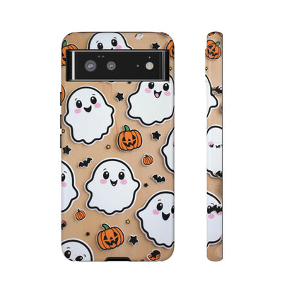 Phone Cases - Cute Ghost Pattern - Halloween Gift for iPhone 16, Samsung, Google Pixel