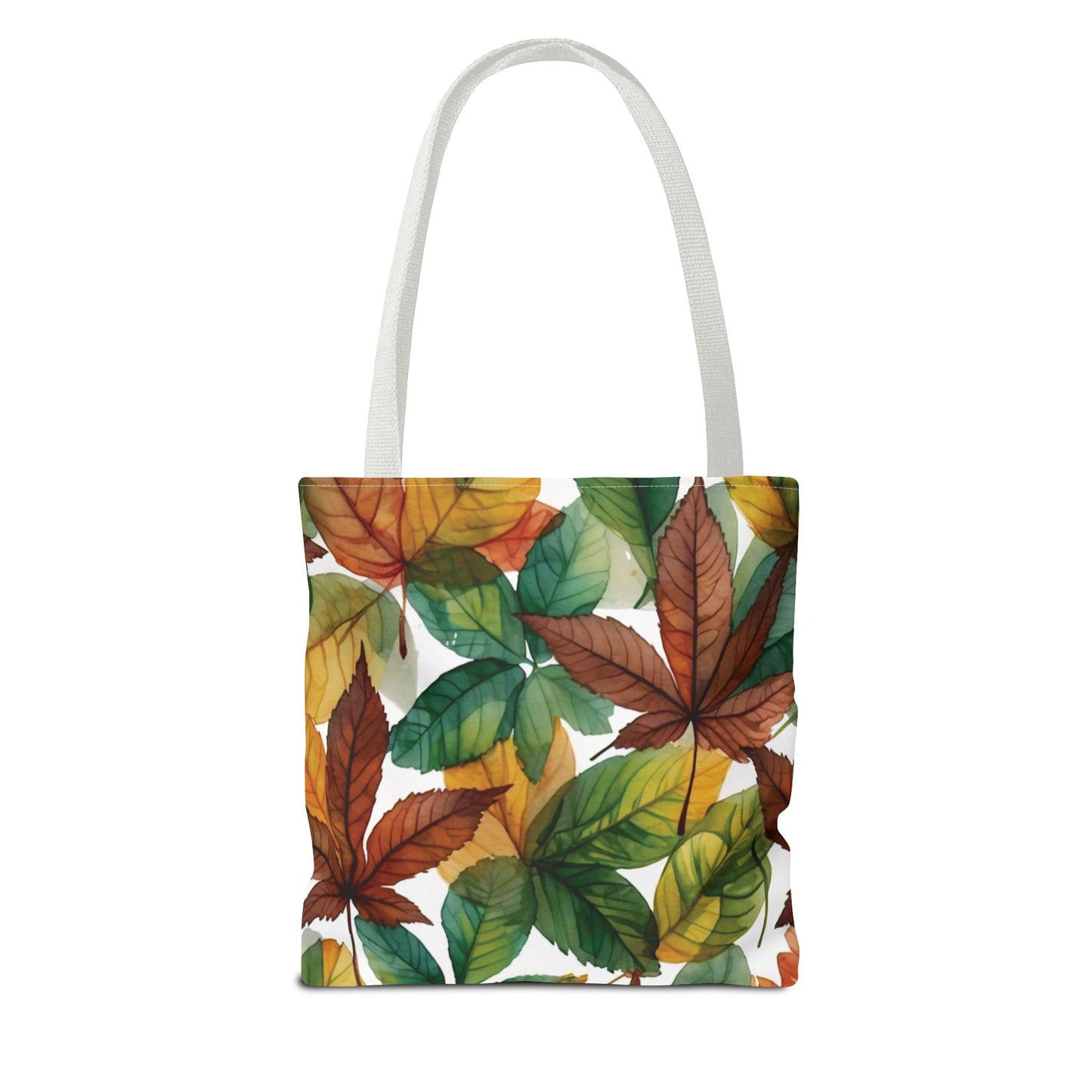 Eco-Friendly Brown & Green Leaves Tote Bag – Stylish and Sustainable