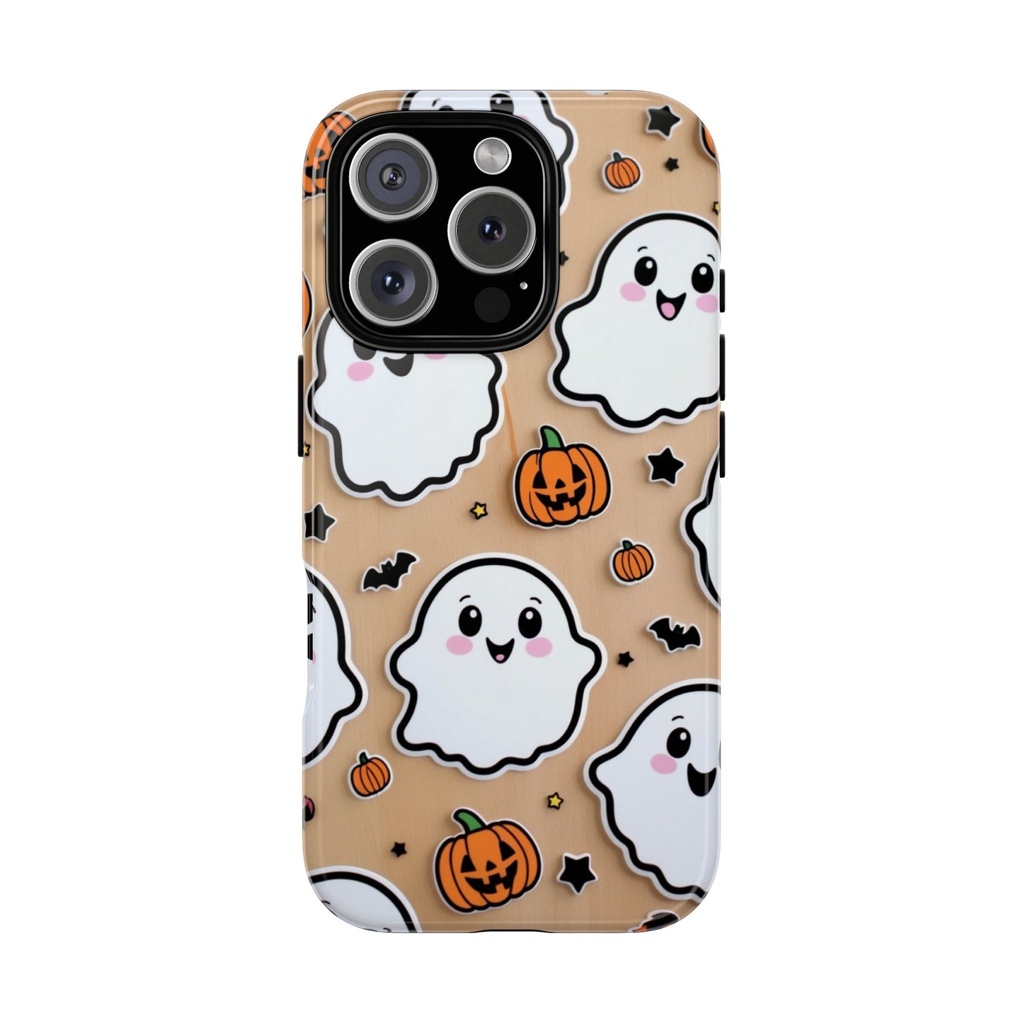 Phone Cases - Cute Ghost Pattern - Halloween Gift for iPhone 16, Samsung, Google Pixel