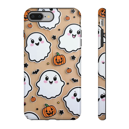 Phone Cases - Cute Ghost Pattern - Halloween Gift for iPhone 16, Samsung, Google Pixel