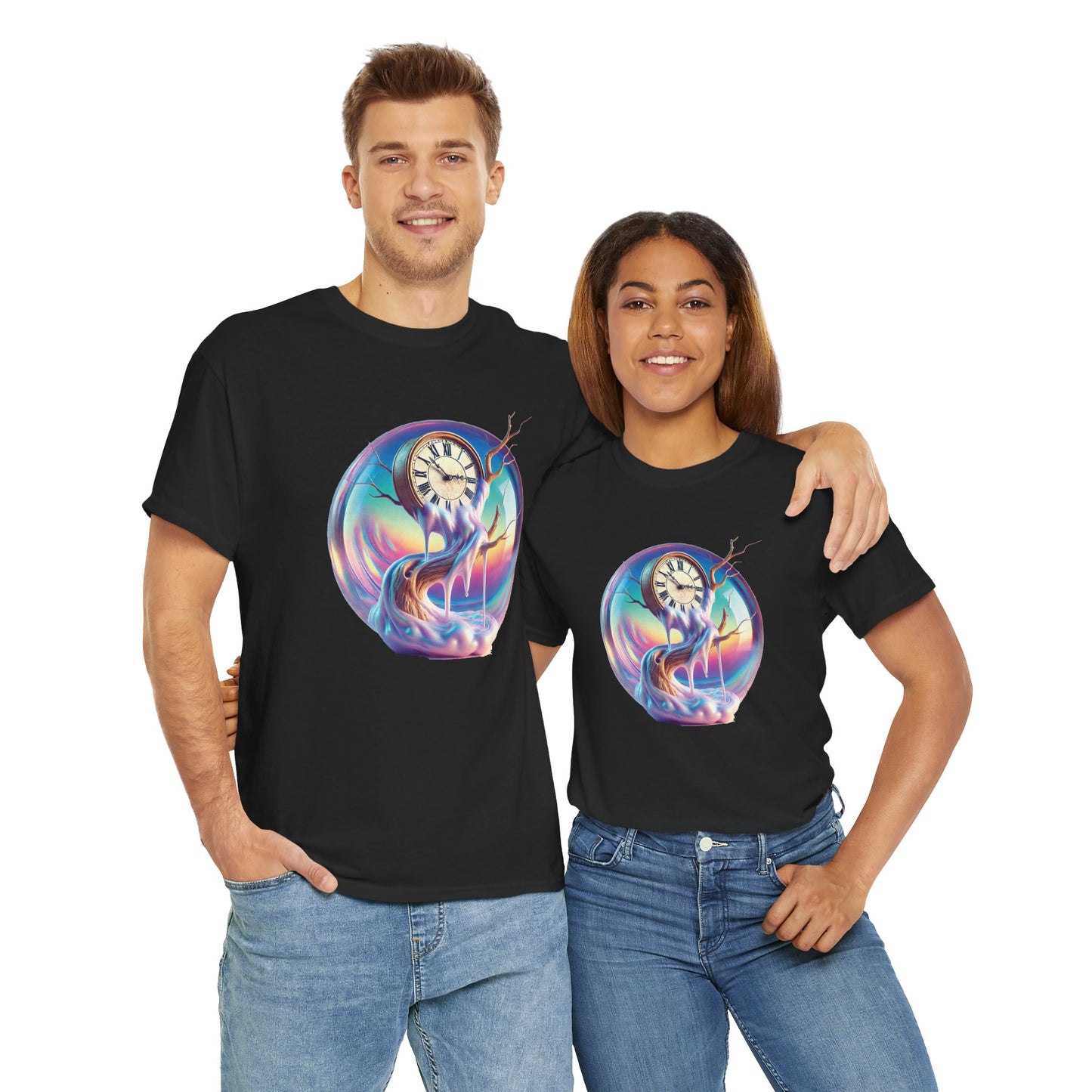 Surreal Art Tee - Melting Clock Unisex Shirt