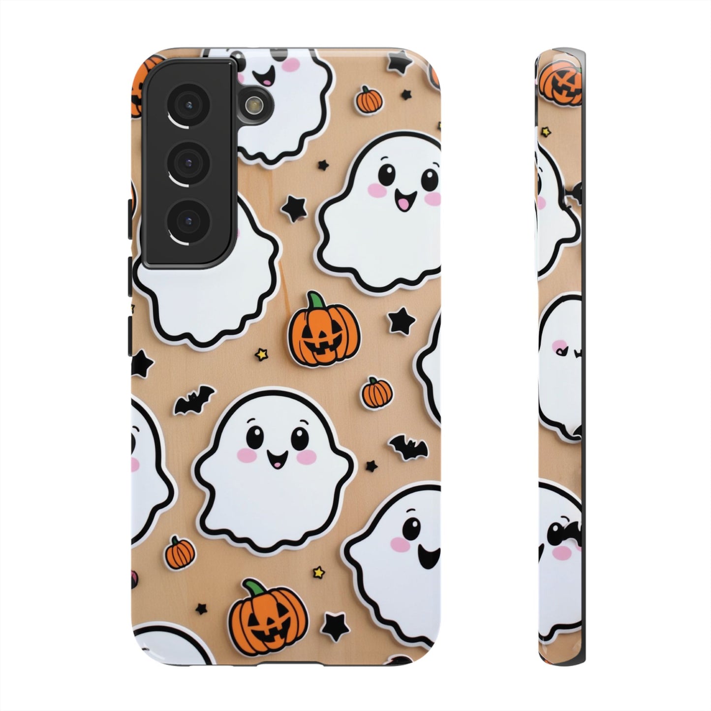 Phone Cases - Cute Ghost Pattern - Halloween Gift for iPhone 16, Samsung, Google Pixel