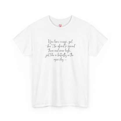 Butterfly Dreams: Empowered Tee for Confident Girls