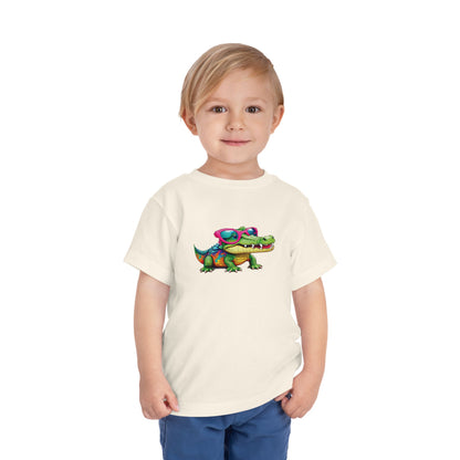 Cute Crocodile Toddler Short Sleeve Tee