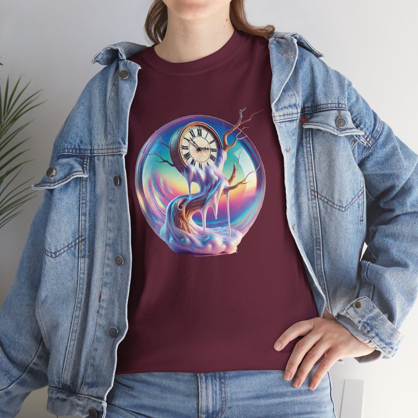 Surreal Art Tee - Melting Clock Unisex Shirt