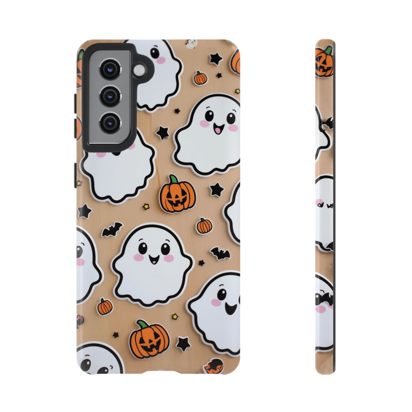 Phone Cases - Cute Ghost Pattern - Halloween Gift for iPhone 16, Samsung, Google Pixel