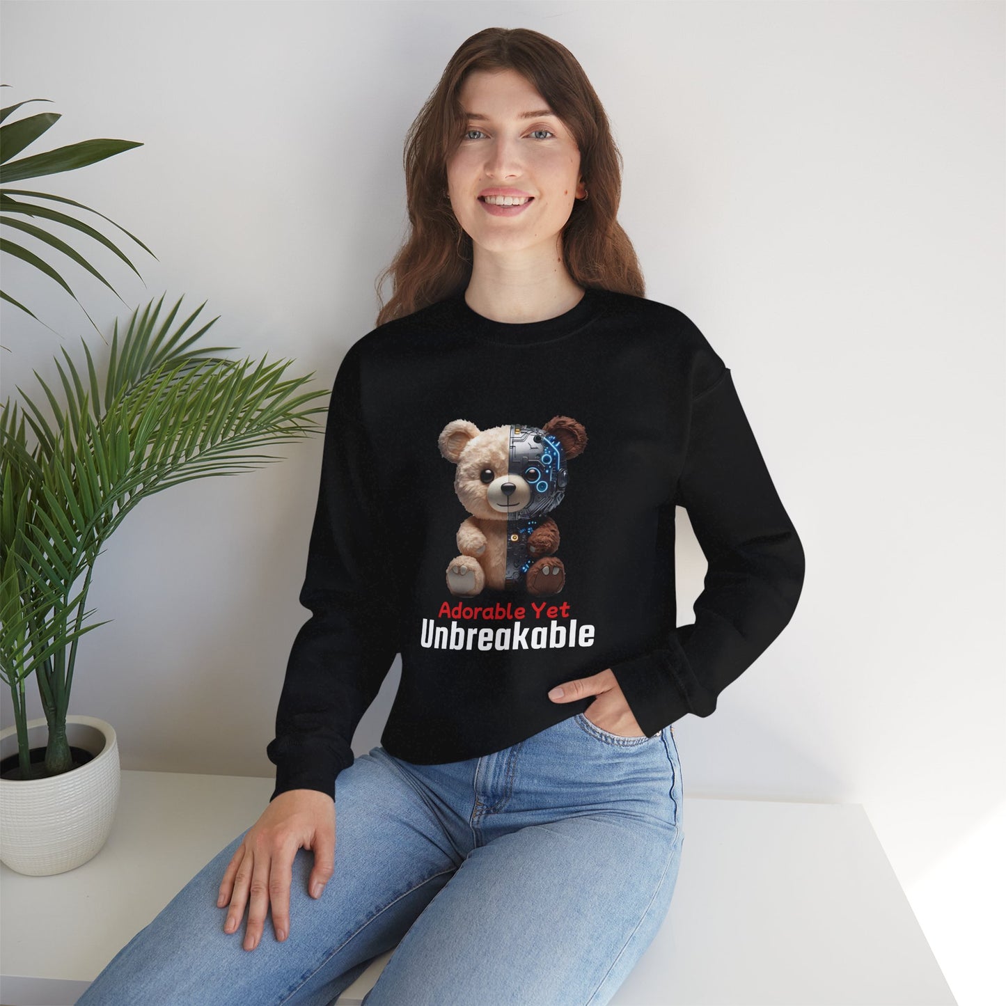 "Adorable yet Unbreakable" Crewneck Sweatshirt