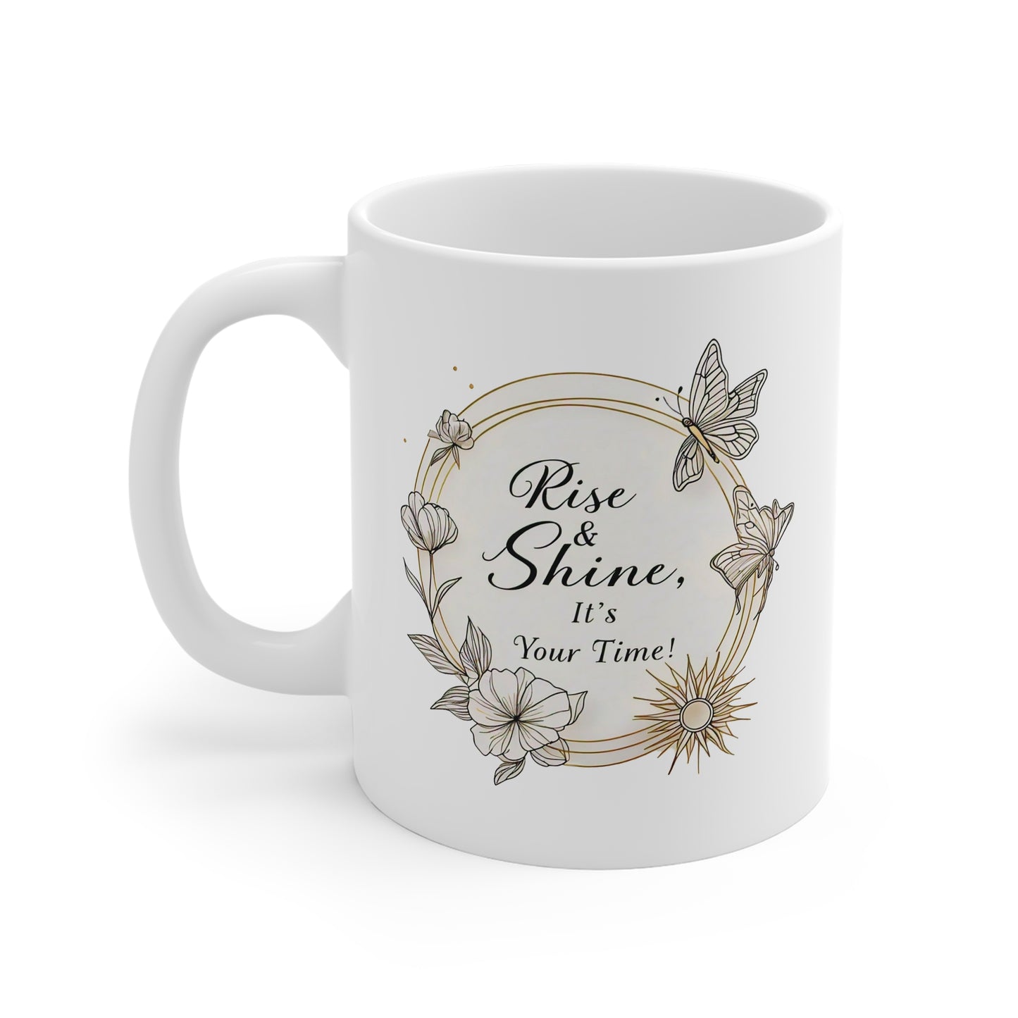 Rise & Shine Line Art Mug - 11oz.