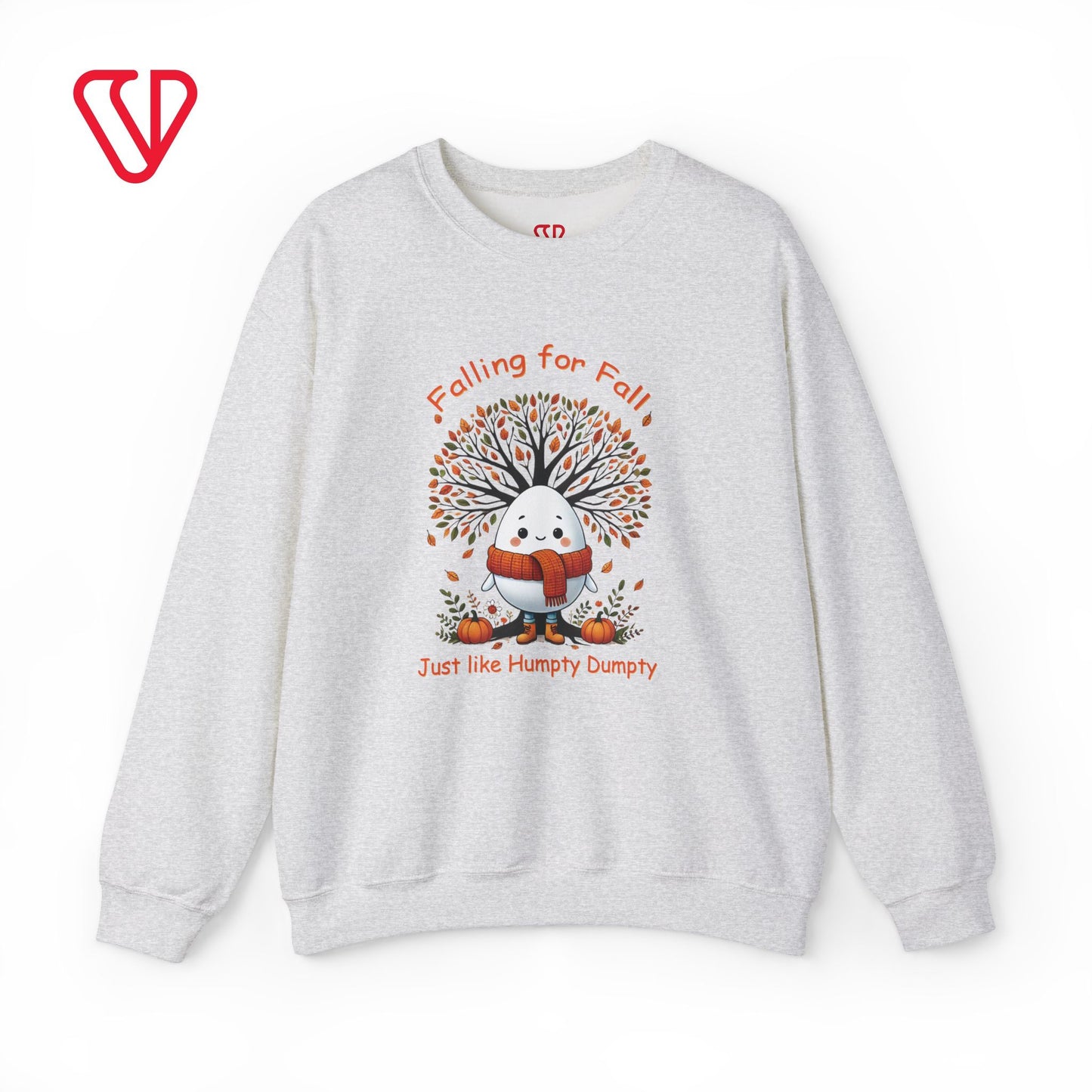 🍂 Celebrate Fall with a Twist! 🍂 Embrace the season with our Humpty Dumpty-inspired crewneck sweatshirt