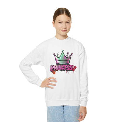 "PRINCESS" Street Style Graffiti Crewneck Sweatshirt