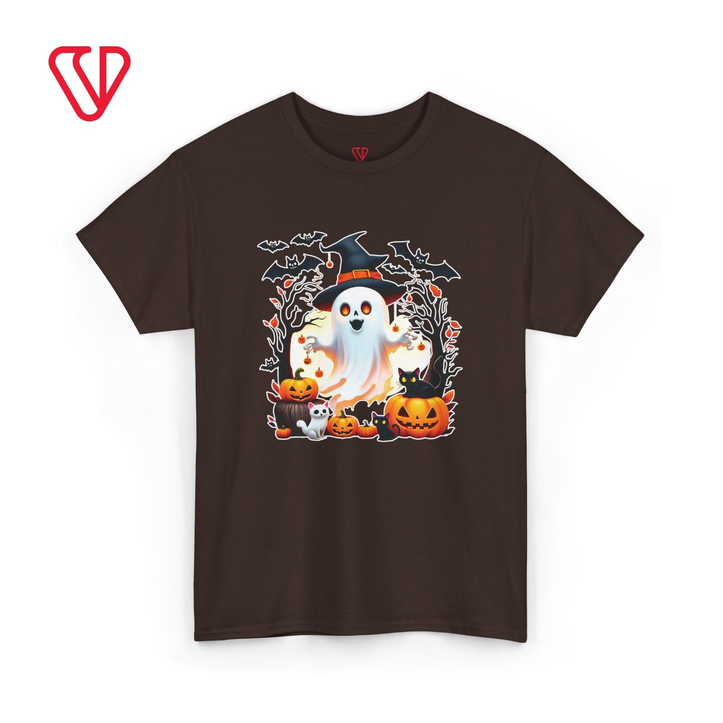 Halloween Ghost Cat Tee