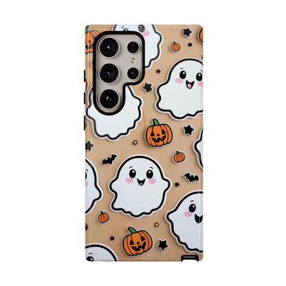 Phone Cases - Cute Ghost Pattern - Halloween Gift for iPhone 16, Samsung, Google Pixel