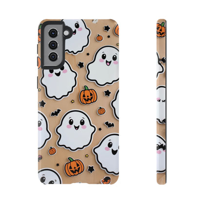 Phone Cases - Cute Ghost Pattern - Halloween Gift for iPhone 16, Samsung, Google Pixel