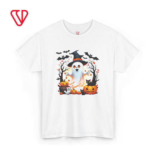 Halloween Ghost Cat Tee