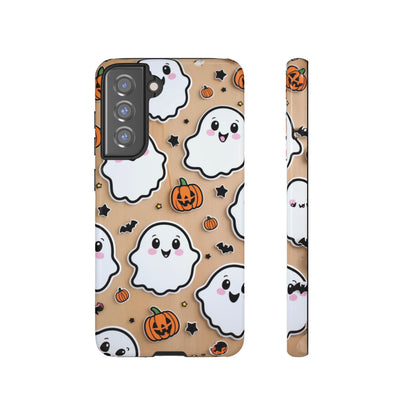 Phone Cases - Cute Ghost Pattern - Halloween Gift for iPhone 16, Samsung, Google Pixel