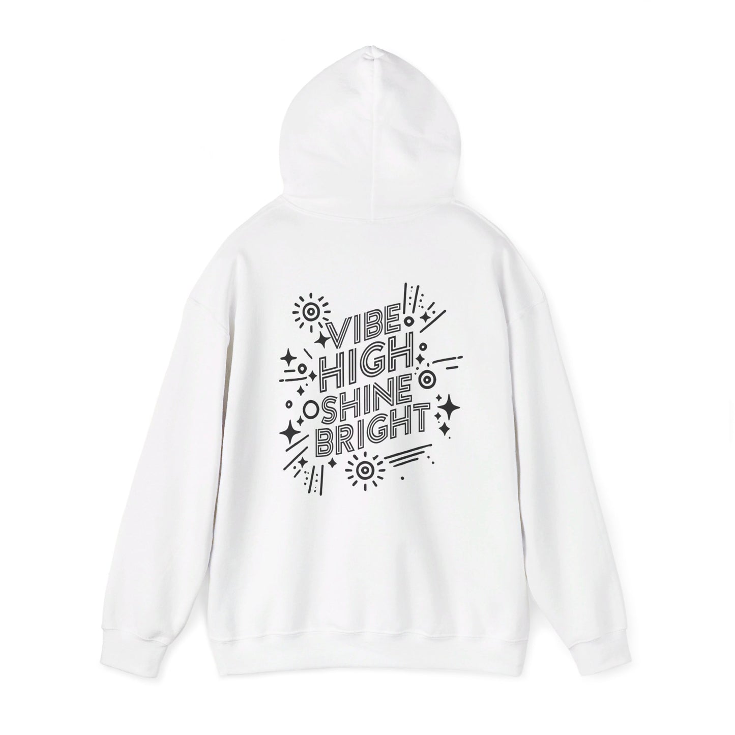 "Vibe High Bright Shine" Hooded Sweatshirt in 4 Light Colors