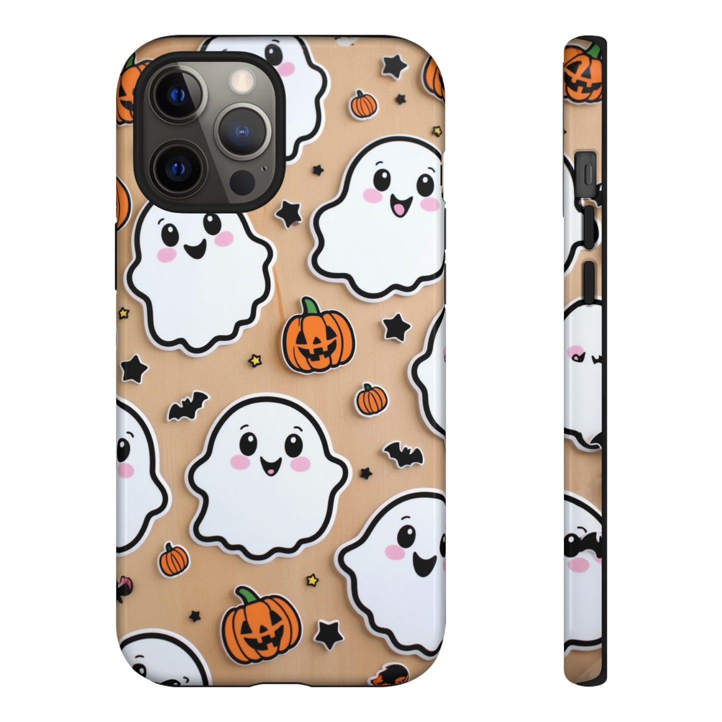 Phone Cases - Cute Ghost Pattern - Halloween Gift for iPhone 16, Samsung, Google Pixel