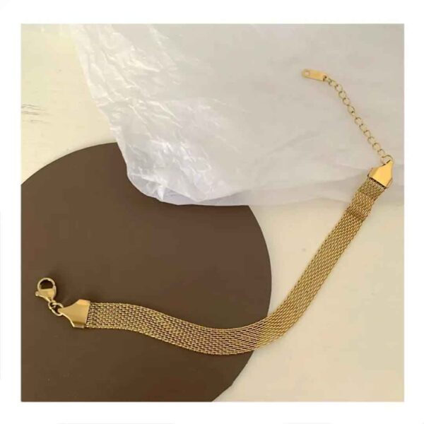 Stainless Steel Bracelet for Women Men Mesh Link Bracelet Hand Chain Jewelry