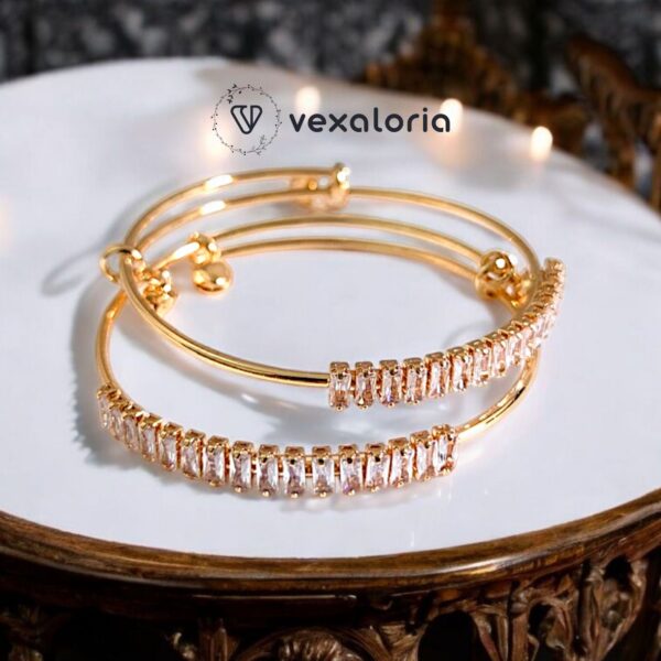 Luxury Pair Gorgeous Design Crystal Stones Bracelet for pretty Girls and Women Highly demand zircon bracelet