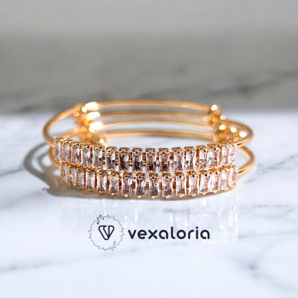 Luxury Pair Gorgeous Design Crystal Stones Bracelet for pretty Girls and Women Highly demand zircon bracelet - Image 2