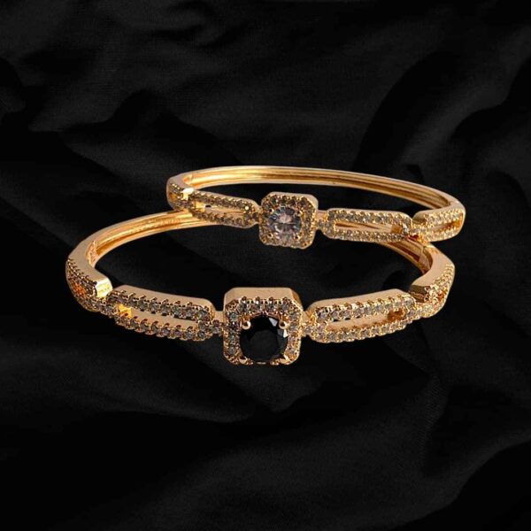 Luxury Zircon and Stone Design Gold stainless steel High quality Bracelet