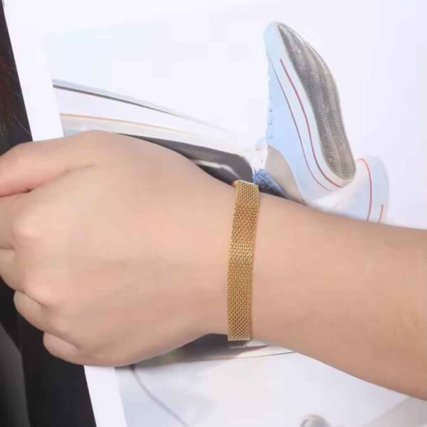 Stainless Steel Bracelet for Women Men Mesh Link Bracelet Hand Chain Jewelry