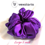 Plum Whirl Dark Purple Scrunchies