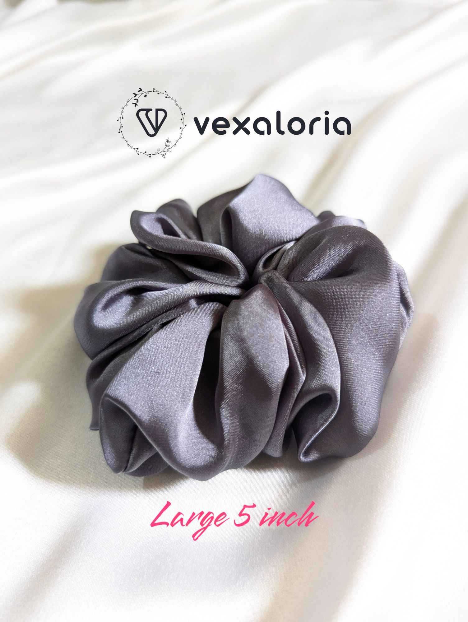 Ashy Dash Grey Scrunchies