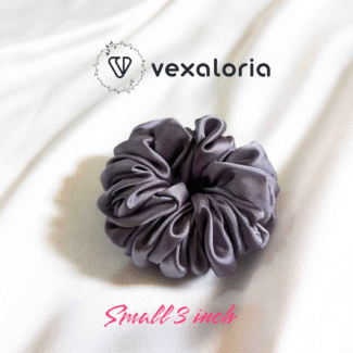 Ashy Dash Grey Scrunchies