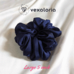 Indigo Hug Dark Blue Scrunchies