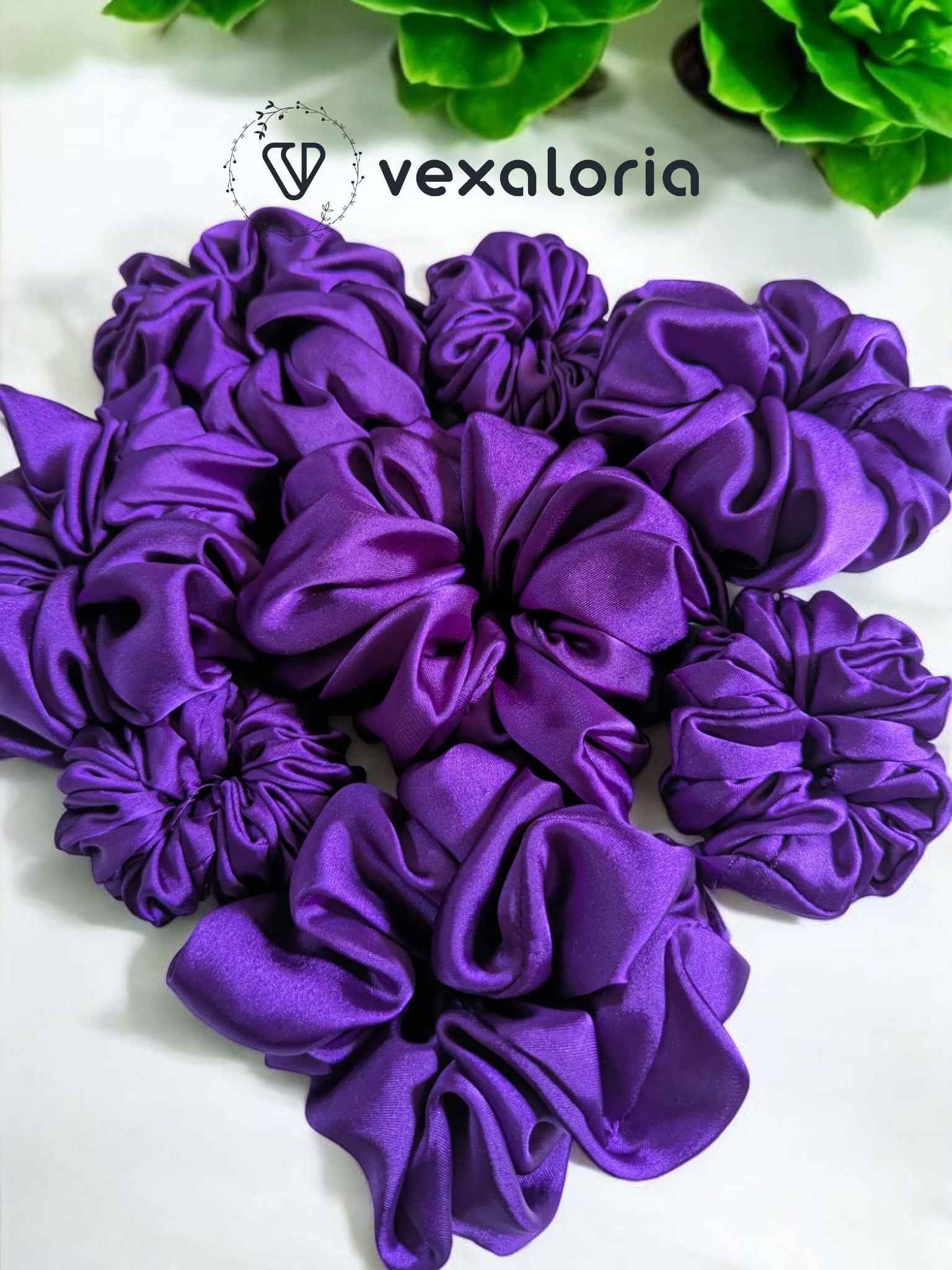 PXL_20250419_093512838-Photoroom Plum Whirl Dark Purple Scrunchies