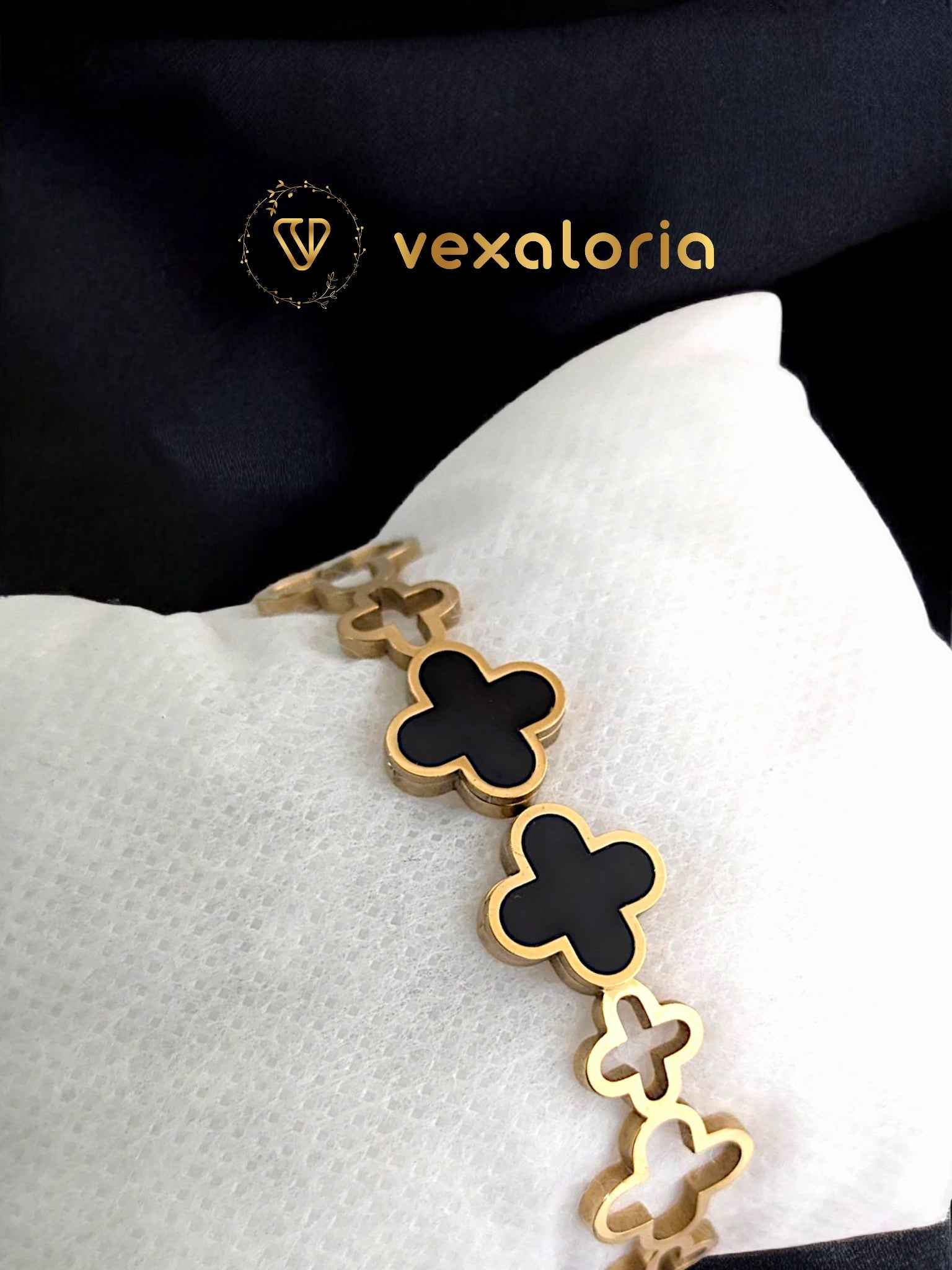 PXL_20250520_065202837-Photoroom_d18a37d2-ba0d-42b5-ad47-1da1b2c09f0f Double Clover Stainless Steel Bracelet/cuff