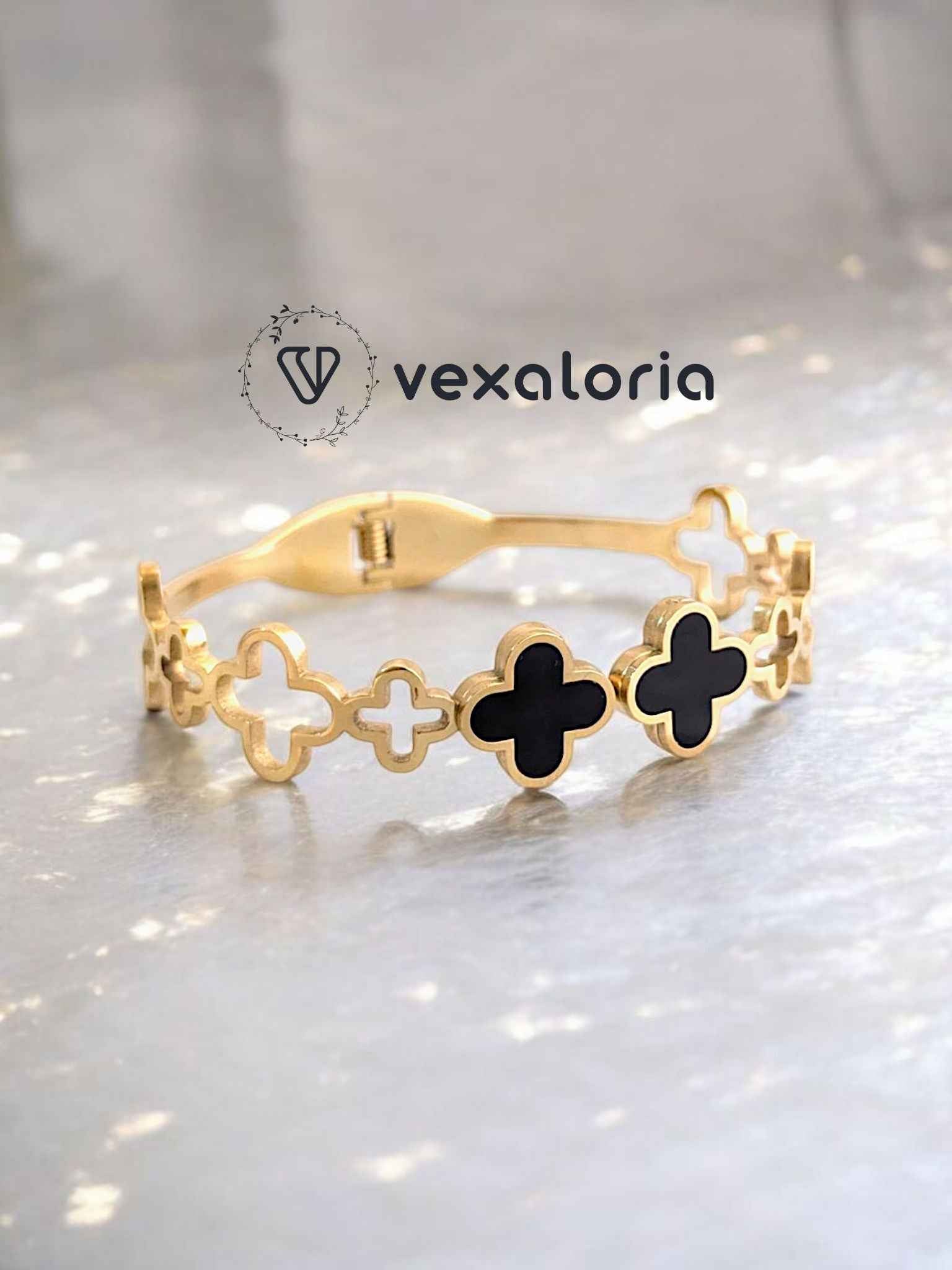 PXL_20250520_065917403-Photoroom_1_2bdd4638-0045-41e6-ad9e-d51290cea439 Double Clover Stainless Steel Bracelet/cuff