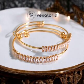 Luxury Pair Gorgeous Design Crystal Stones Bracelet for pretty Girls and Women Highly demand zircon bracelet