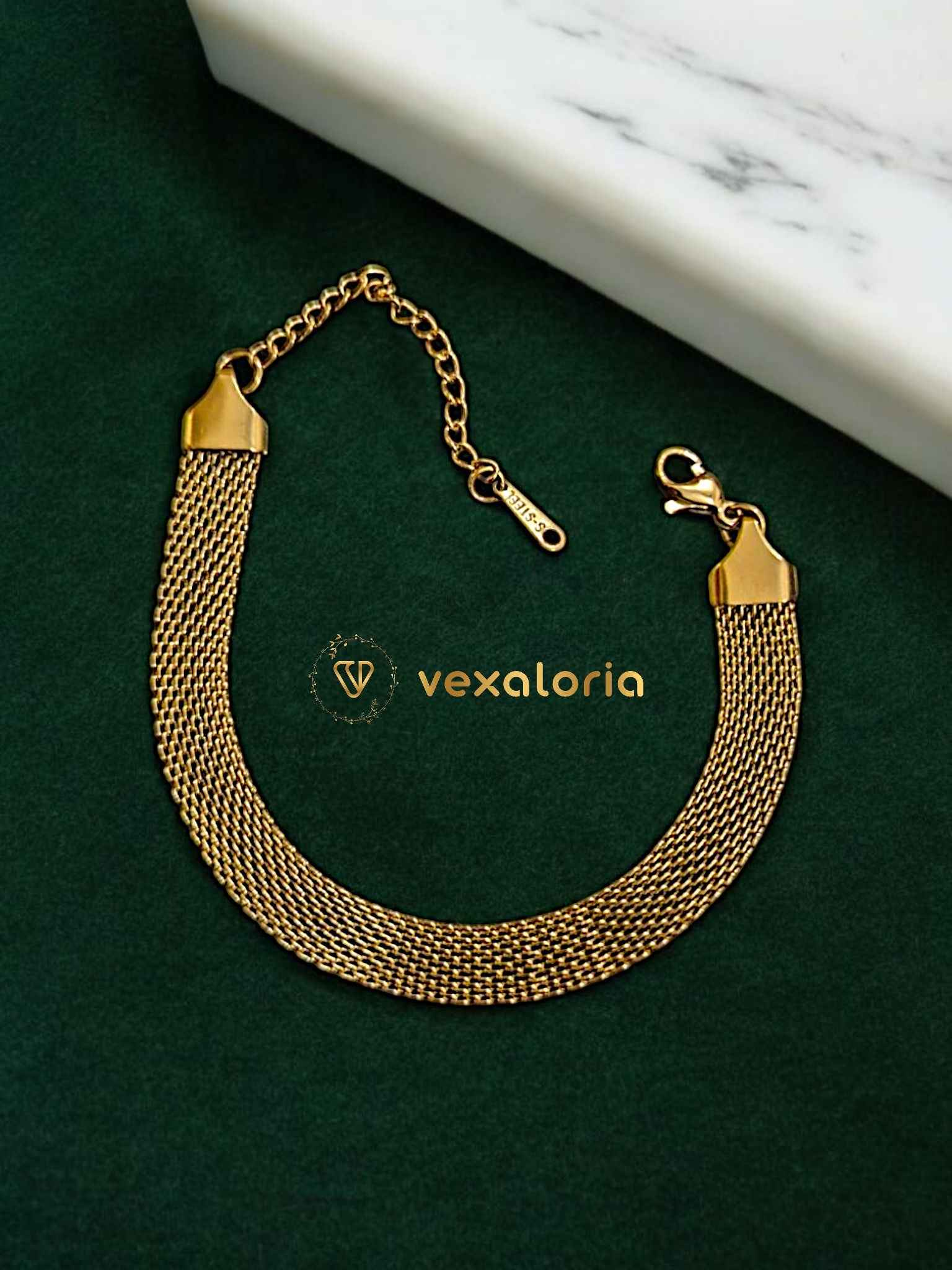 VXL_20250407_065203390-Photoroom-1 Stainless Steel Bracelet for Women Men Mesh Link Bracelet Hand Chain Jewelry