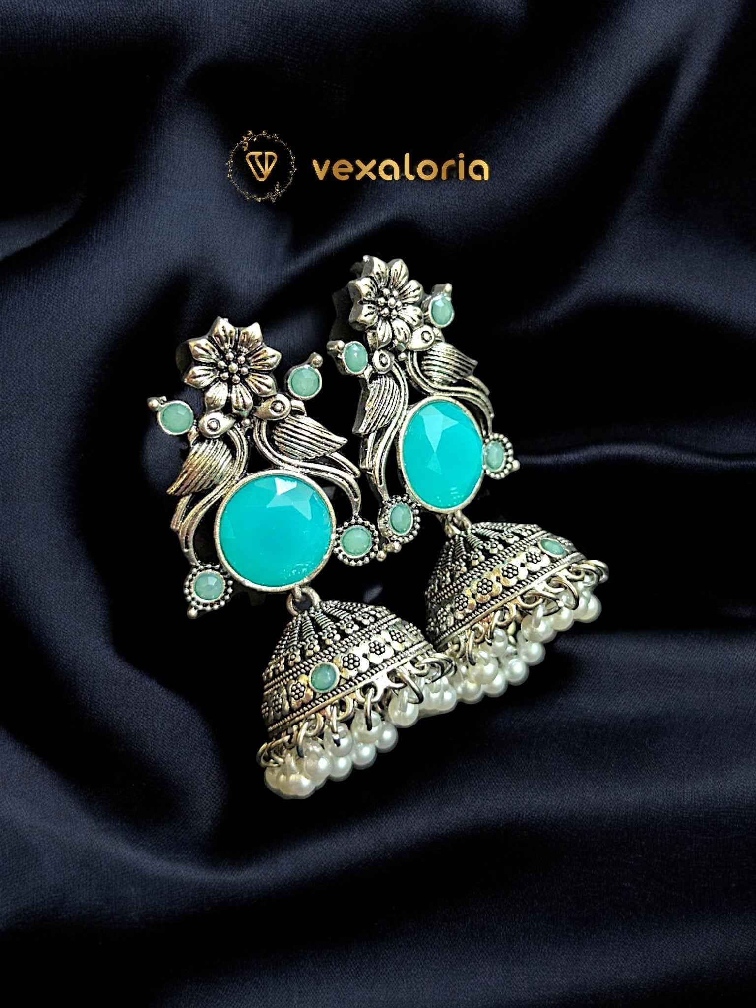 VXL_20250407_070346107-Photoroom Beautiful Silver Peacock Jhumka