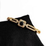 Luxury Zircon and Stone Design Gold stainless steel High quality Bracelet