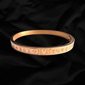 High Quality Stainless steel LV Design Gold Bracelet