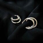 Round Silver Earrings