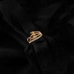 Elegant design Zircon Fashion Ring Silver and Gold for girls / women for everyday use