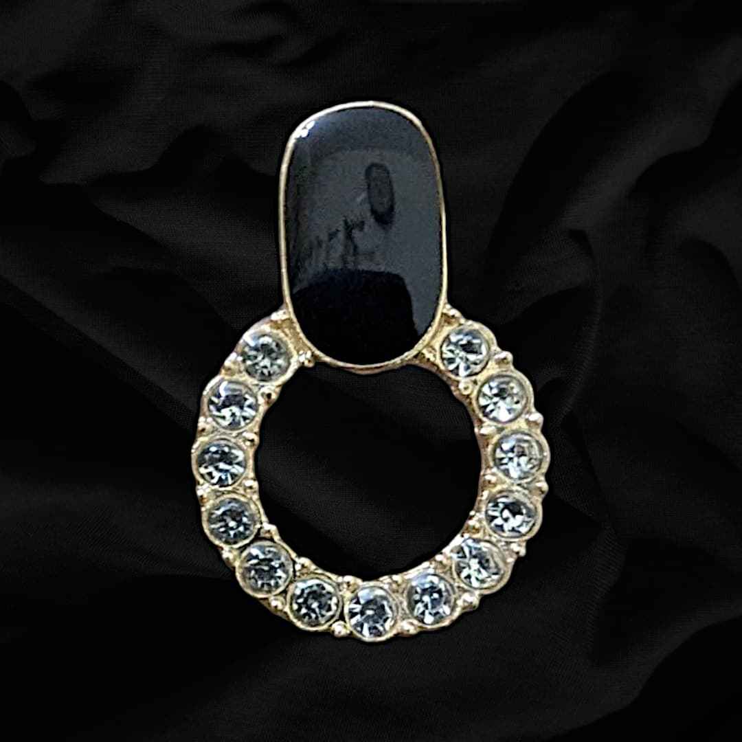 Round Golden Earrings with Zircon Vintage Onyx Square Crystal Stud Earrings Crystal Circle Dangle Earrings Gold Circle Hoop Earrings Rhinestone Paved Halo Circle Earrings Jewelry for Women